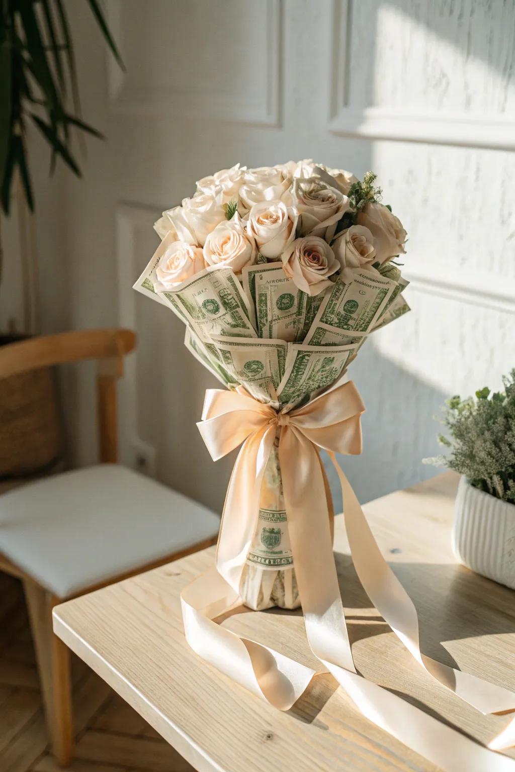 Transform your gift into an artful masterpiece with a touch of elegance. ð¸â¨ #MoneyBouquet #ScandiBohoStyle