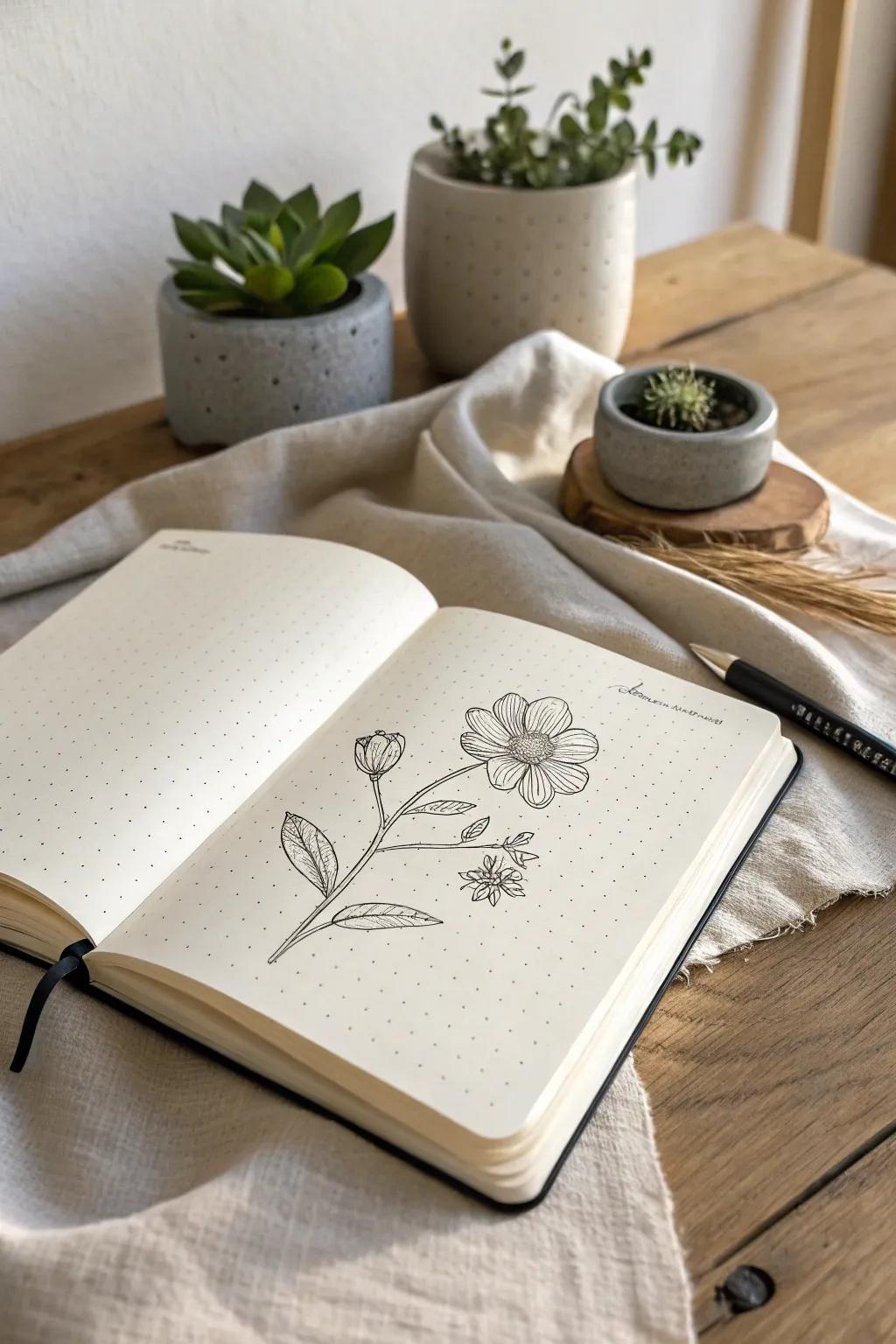 Find inspiration in nature with floral reflections for your bullet journal. ð¸