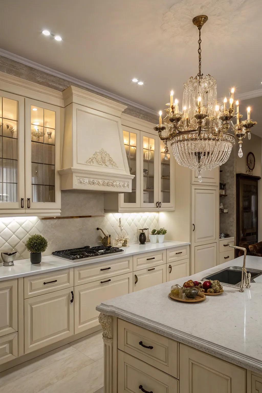 Elegant lighting adds a touch of luxury.