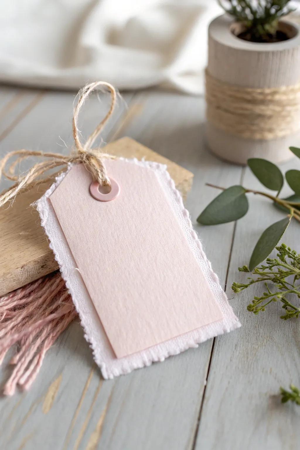Add a cozy, personalized touch to your gifts with these charming fabric scrap tags.