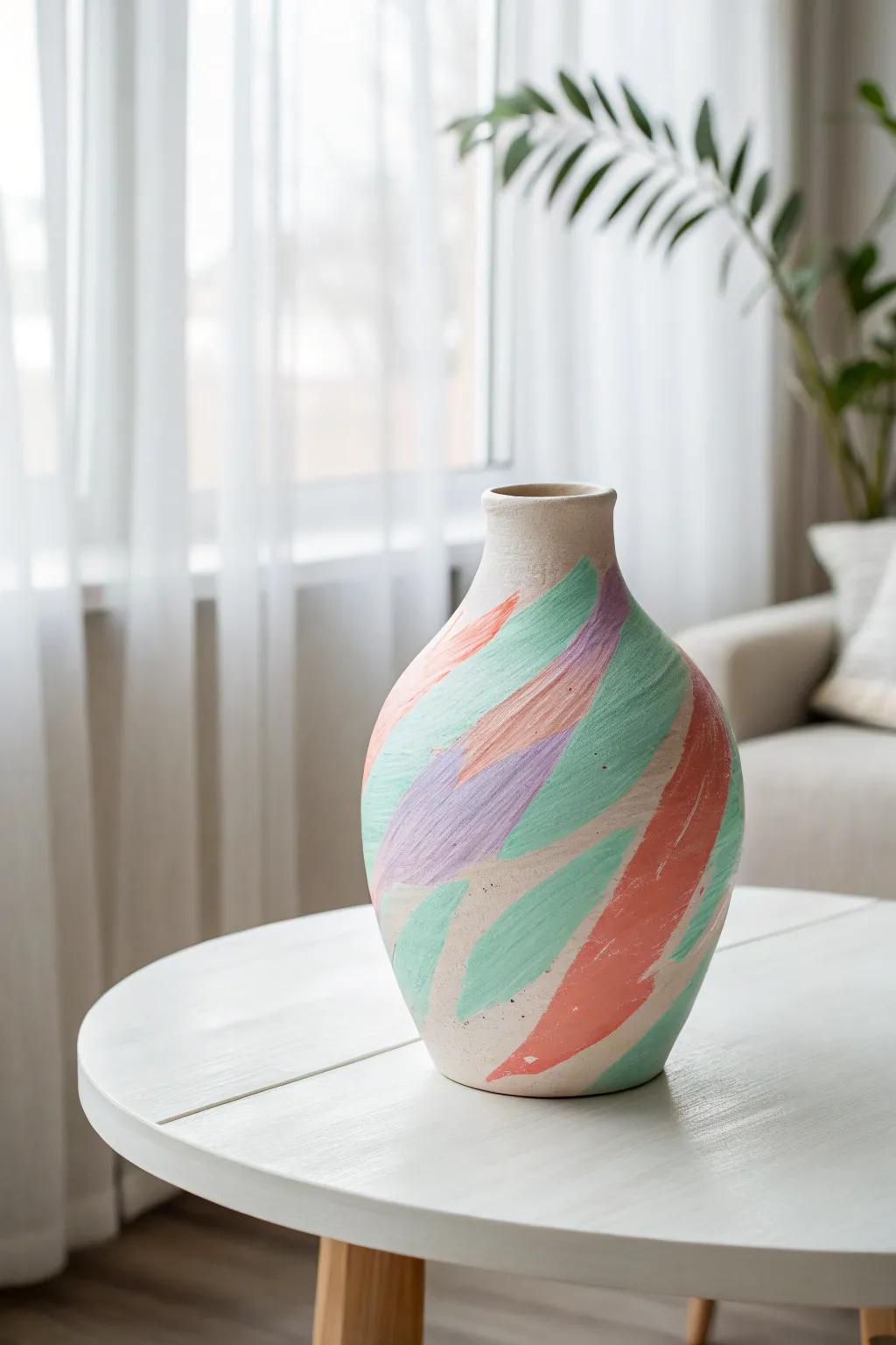 Embrace the unexpected with vibrant pastel contrastsâwhere simplicity meets boldness.