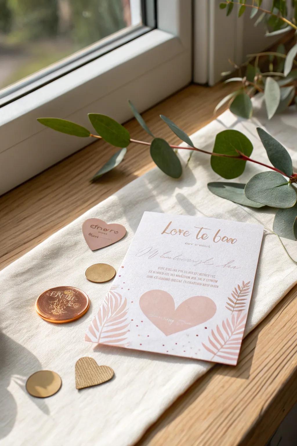 Unveil love with each scratch â handcrafted with care and anticipation.