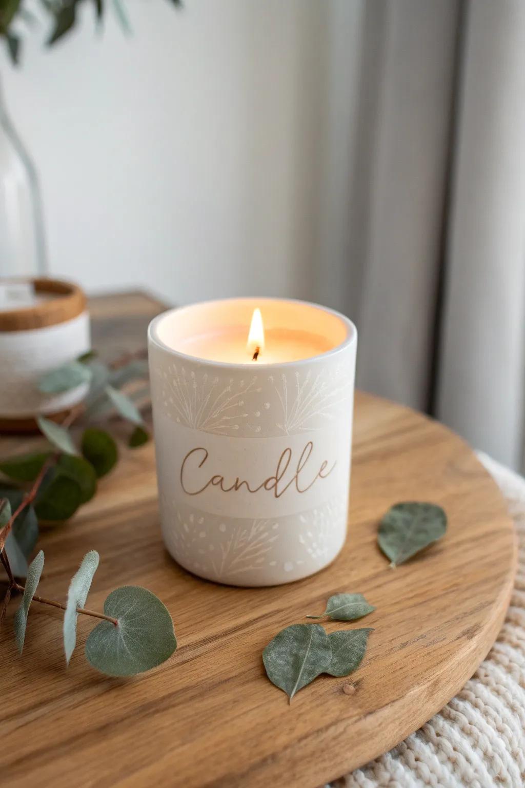 Ignite memories with a personalized touch: a customized candle for cherished moments.