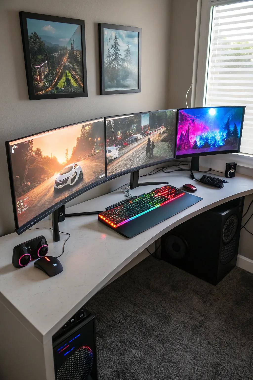 Expand your vision with a multi-monitor setup.
