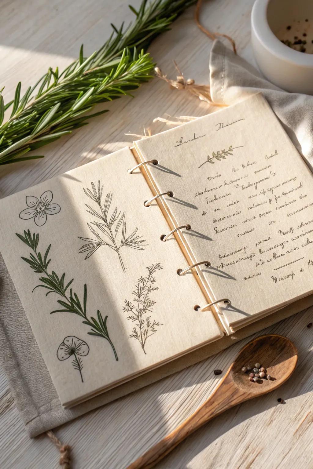 Swap culinary secrets with handcrafted elegance: Create and share your own DIY recipe book!