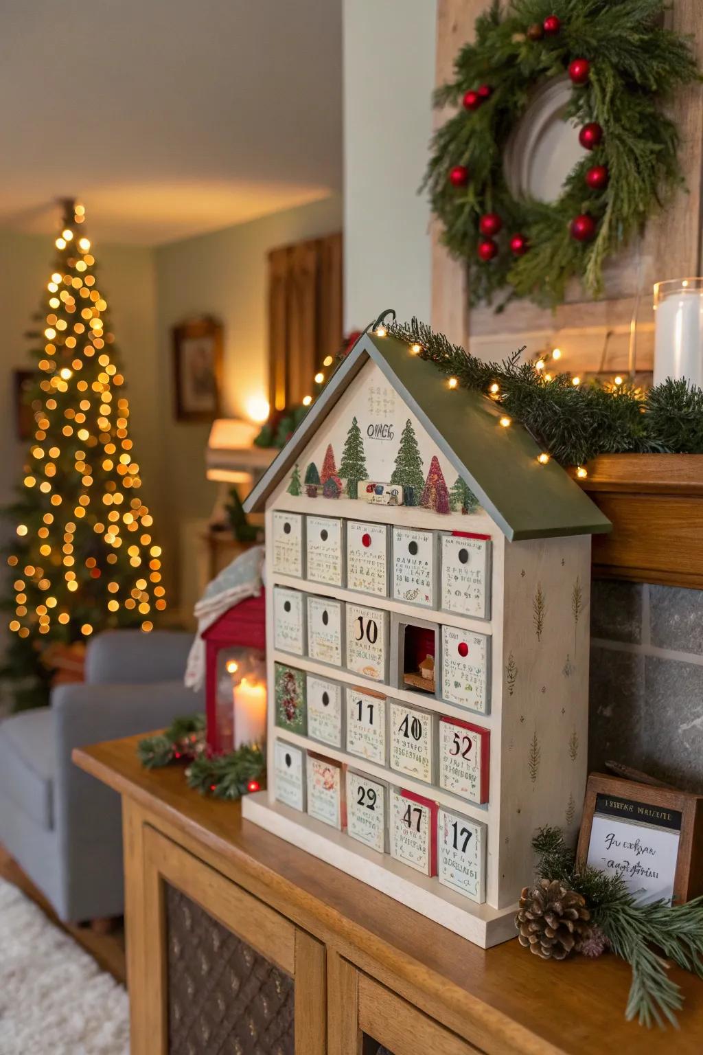 Count down to Christmas with a DIY advent calendar.