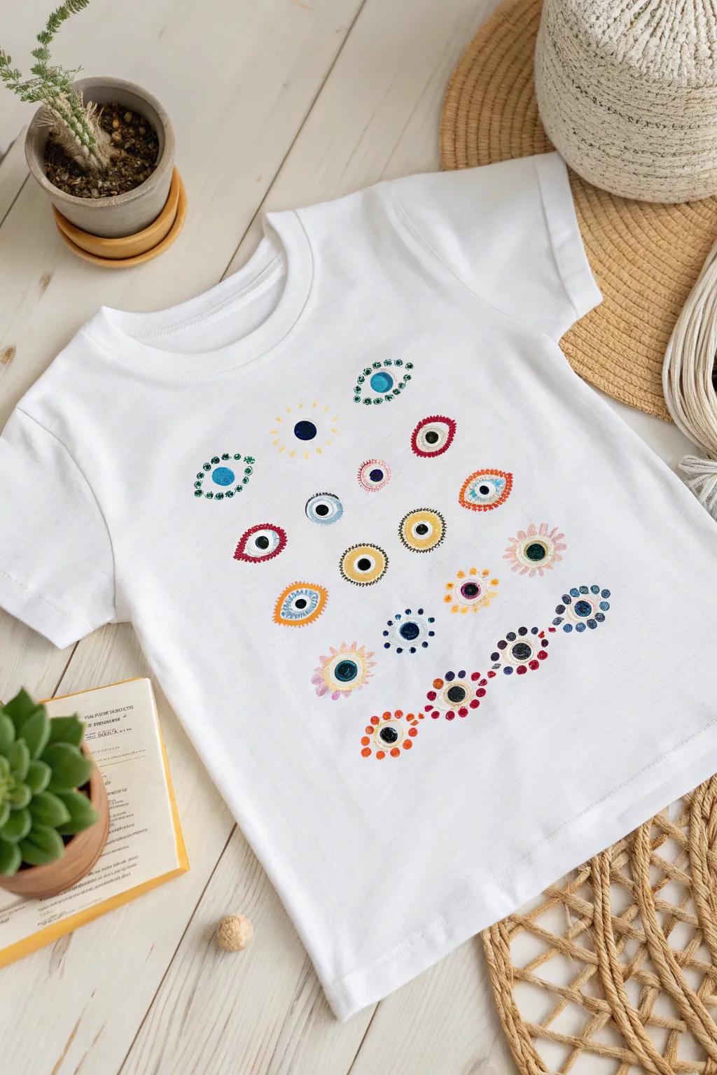 Crafted with whimsy: A playful monster T-shirt to celebrate 100 days of school in style!