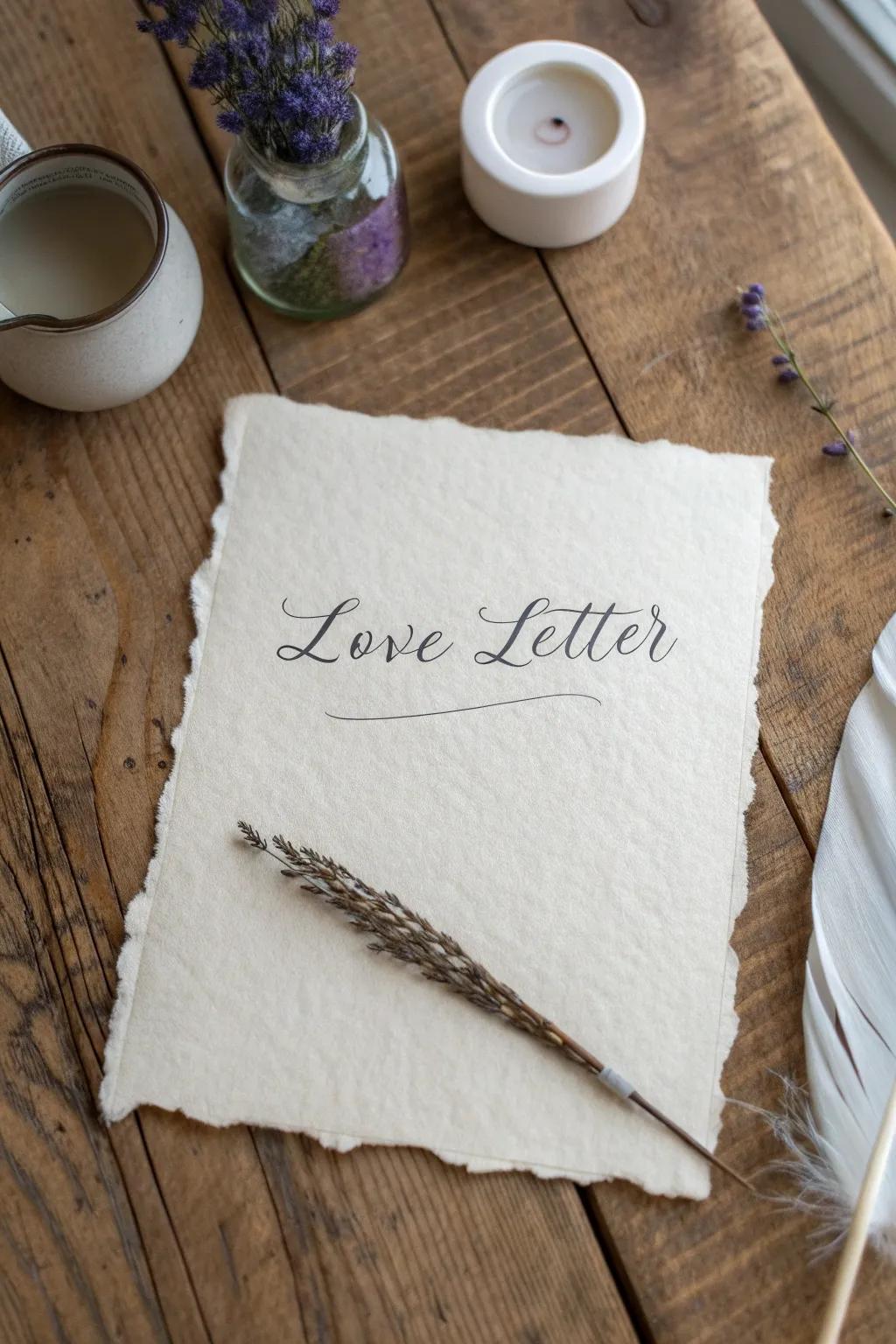 Capture his heart with a handwritten love letter, a timeless expression of your deepest feelings.