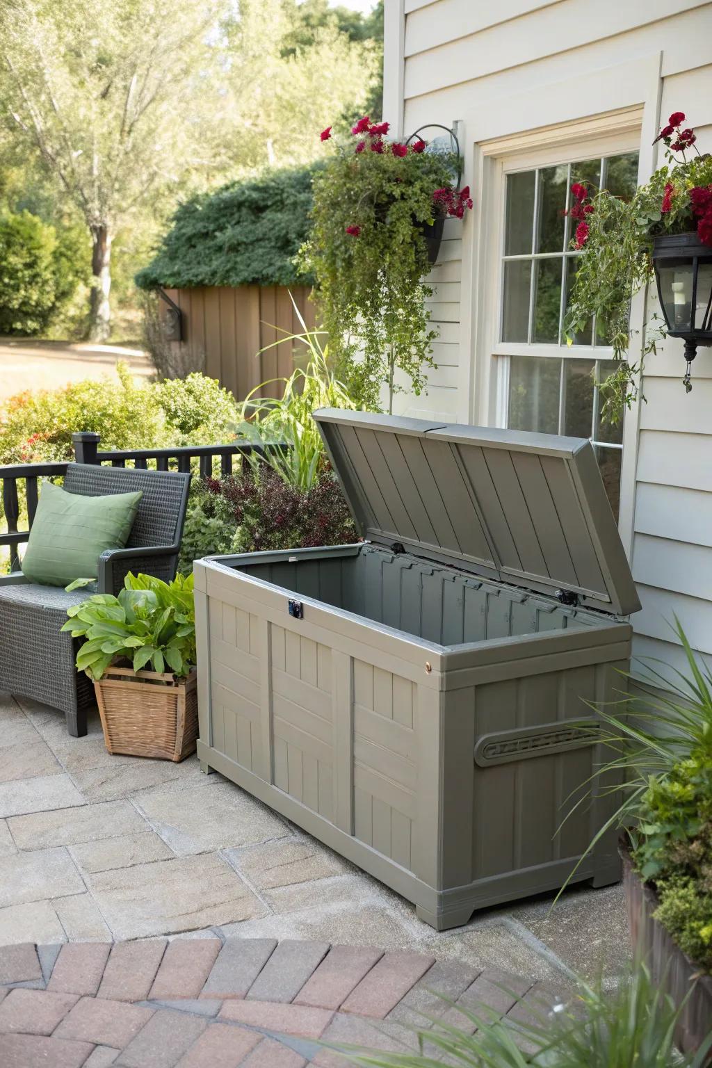 A durable storage box for all-weather protection.