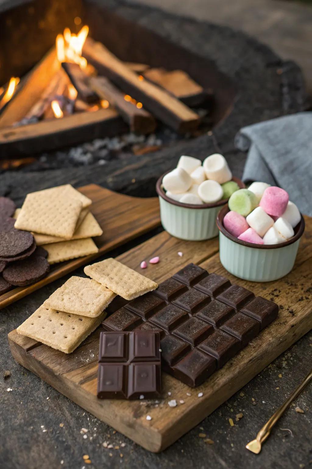 Elevate your s'mores experience with unique ingredients.