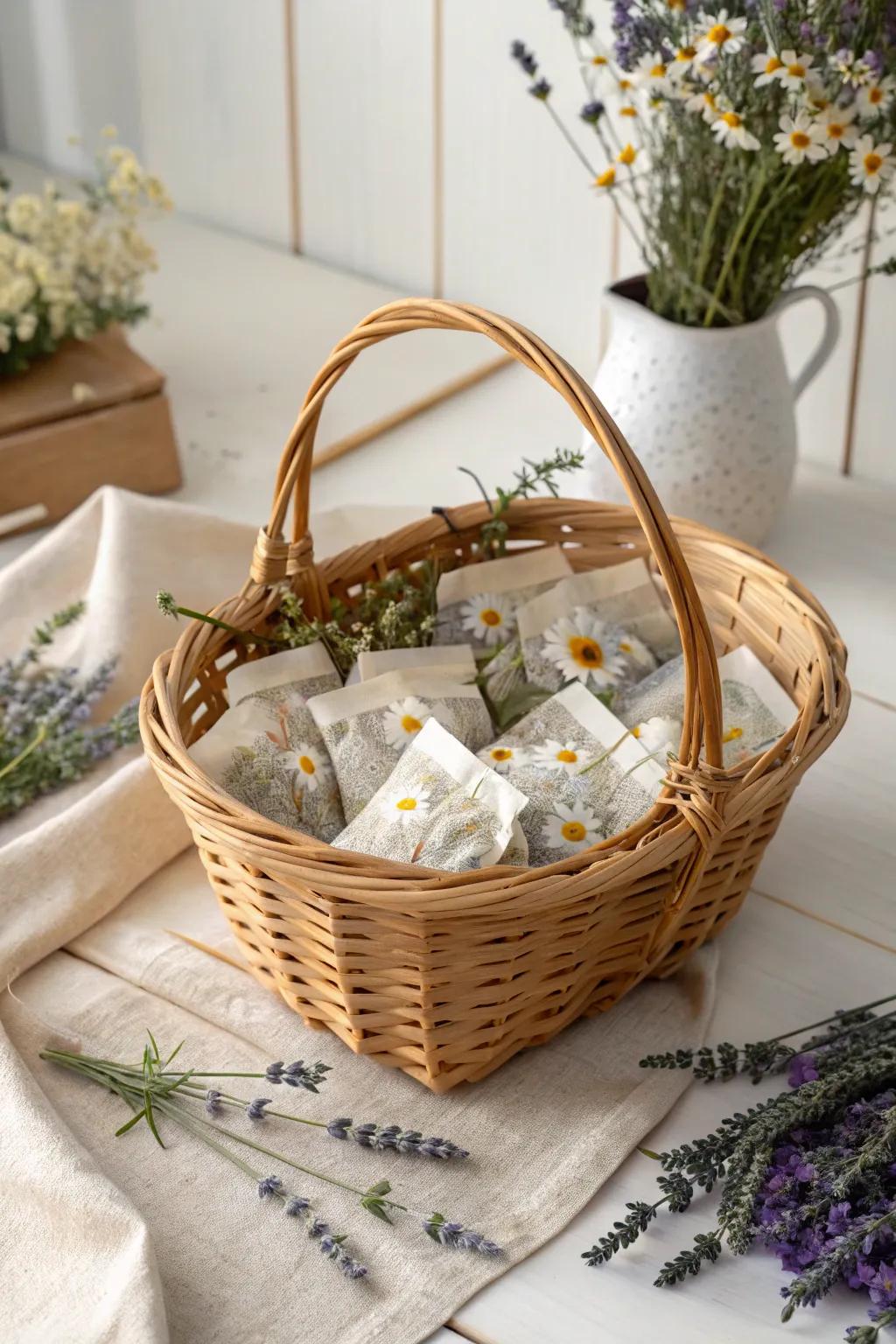 Embrace tranquility with a touch of herbal bliss in your brunch gift basket. ðµâ¨