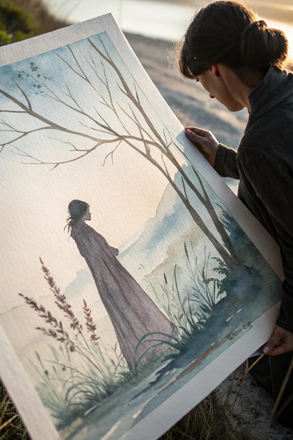 Unveil the mystery with a silhouette that whispers untold stories.