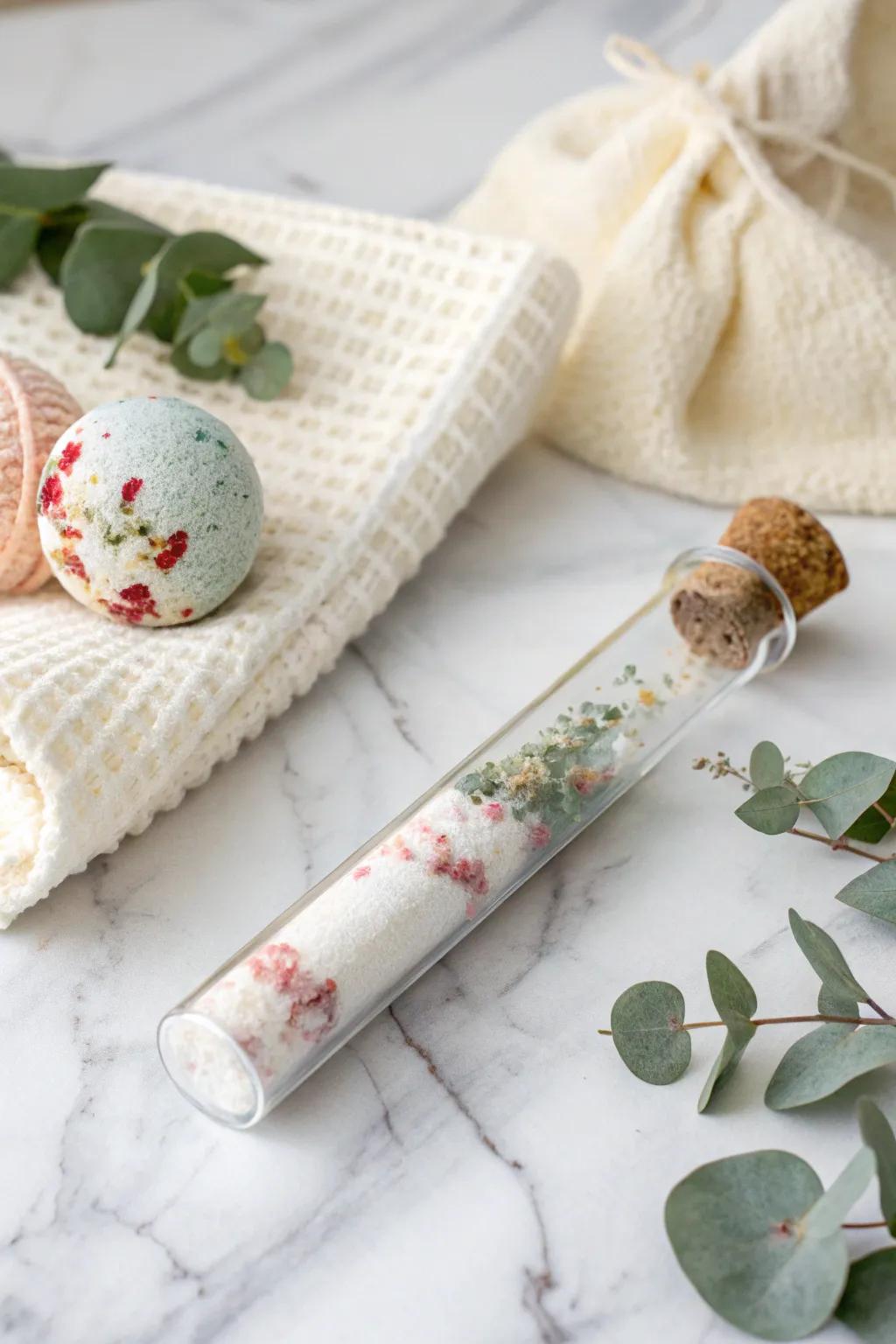 Elevate your bath bomb experience with chic test tube packaging â where simplicity meets elegance!