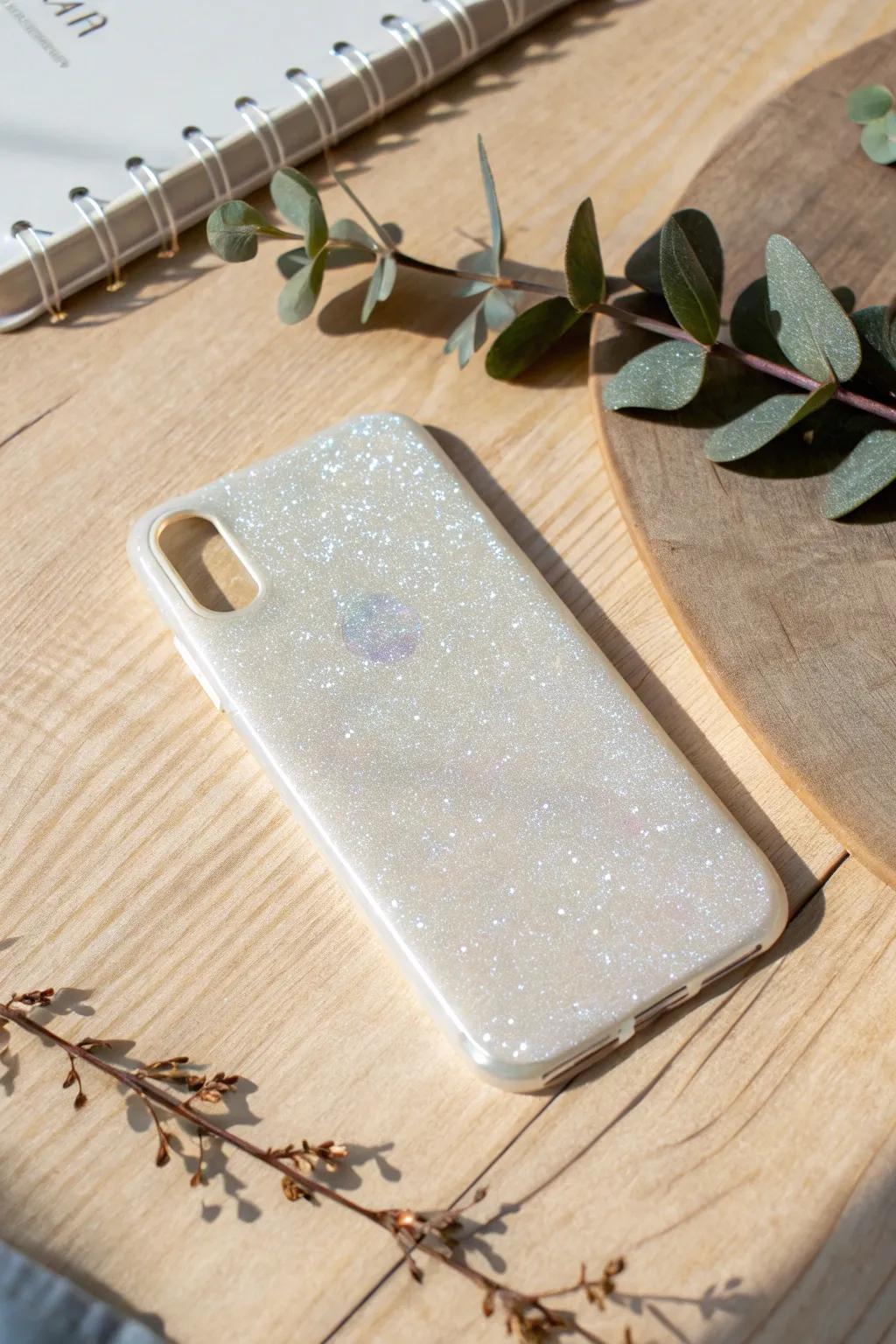 Elevate your phone's style with a touch of glittering elegance.