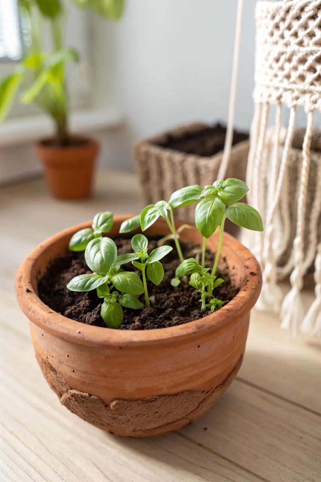 Cultivate charm with these DIY mini herb gardens â the perfect blend of simplicity and freshness for your baby shower favors.