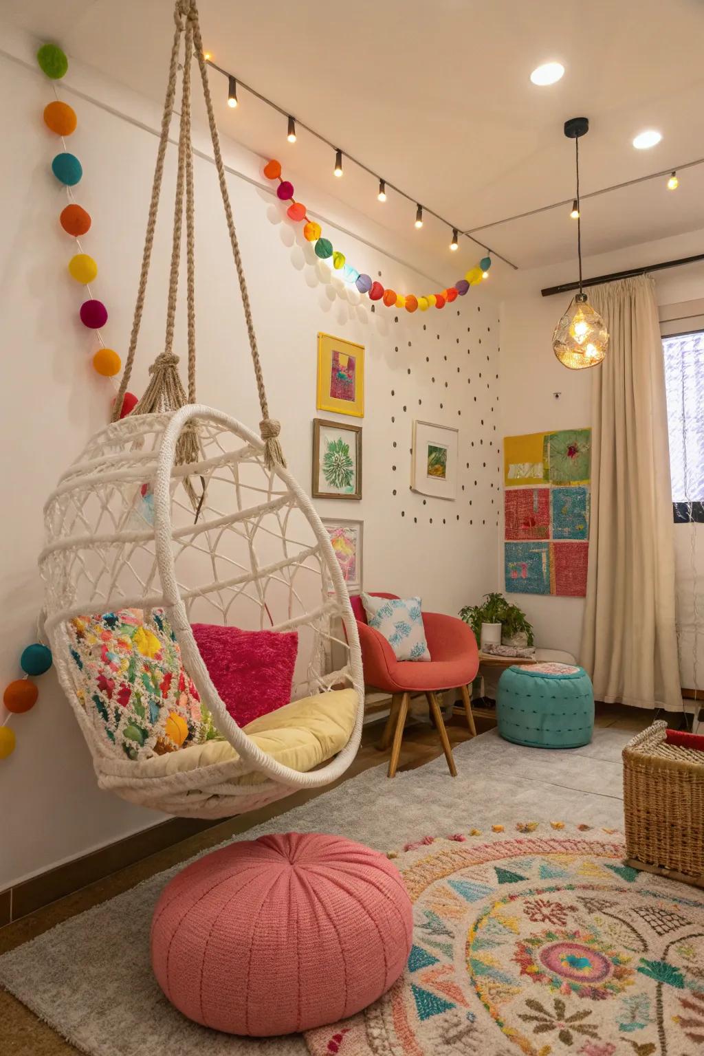 Add personality to your room with playful furniture that sparks conversation.