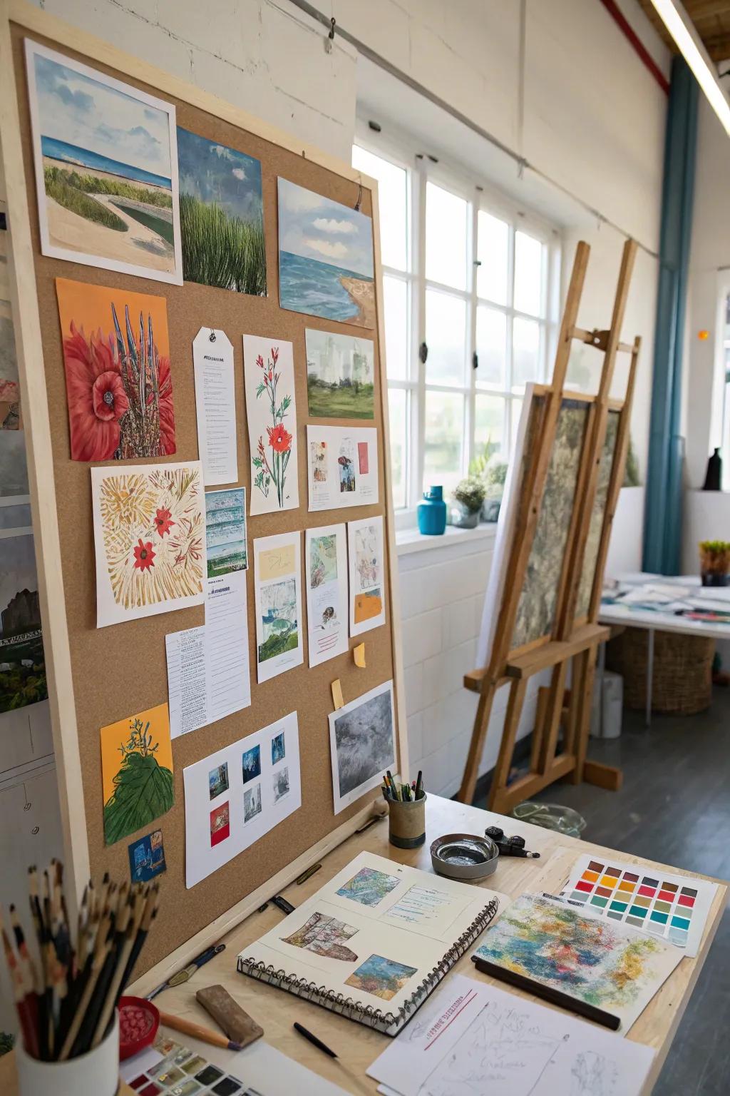 An artistic expression collage inspiring creativity and imagination.