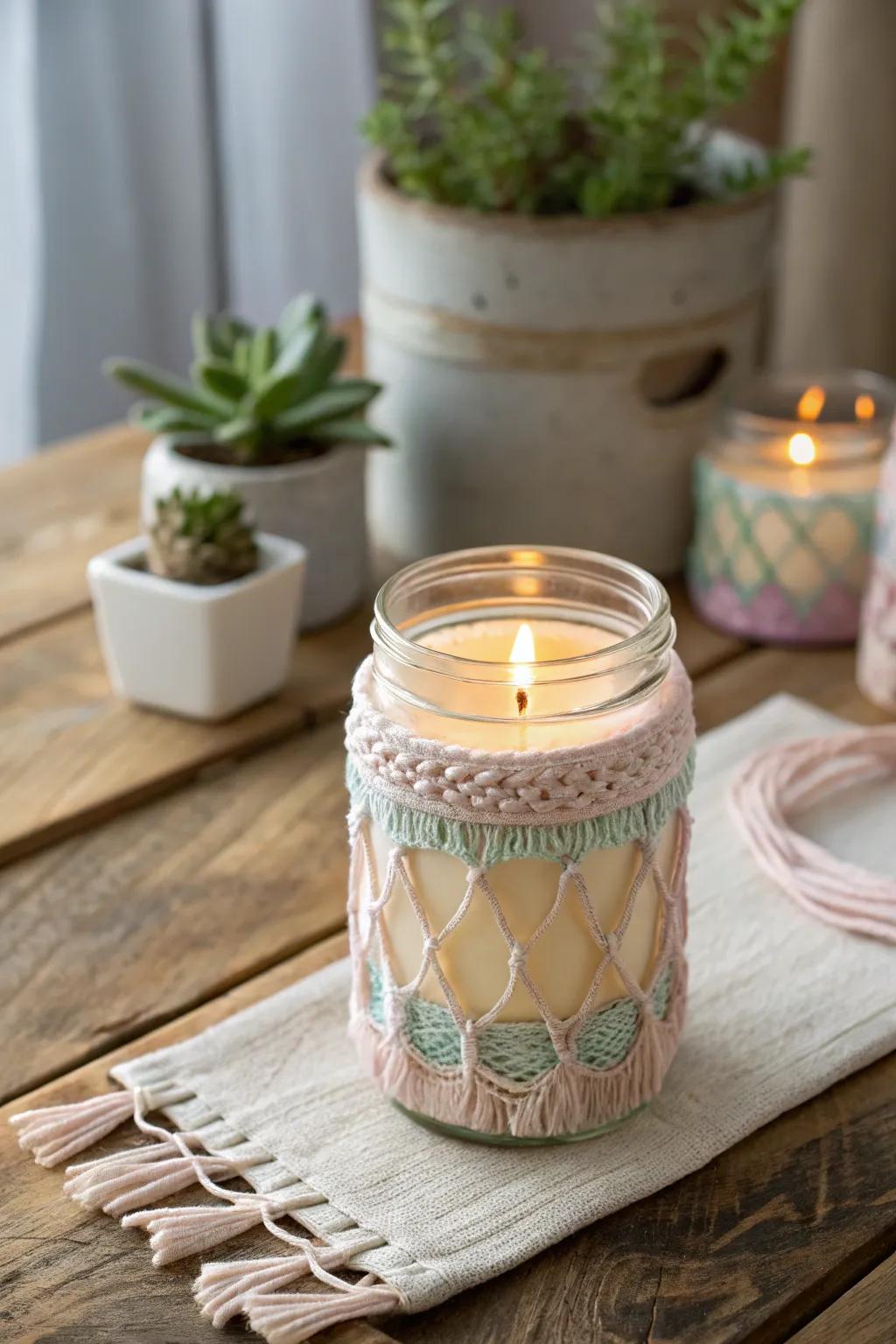 Illuminate her day with a handcrafted mason jar candleâwhere simplicity meets heartfelt elegance.