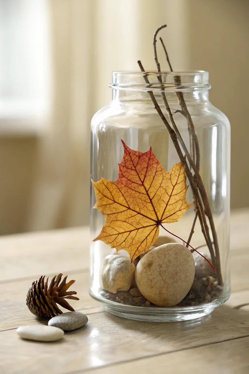 Capture the serenity of nature with your own Happy Jar: a simple yet beautiful reminder of peaceful walks and treasured moments.