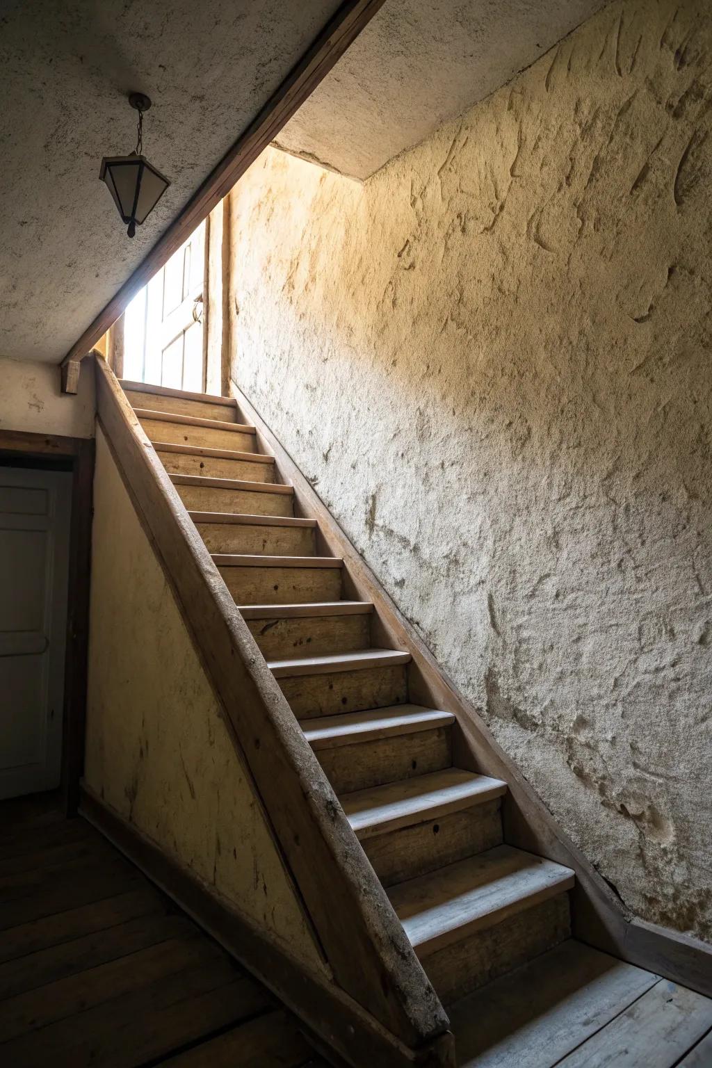 Hidden staircases add a sense of mystery and intrigue.