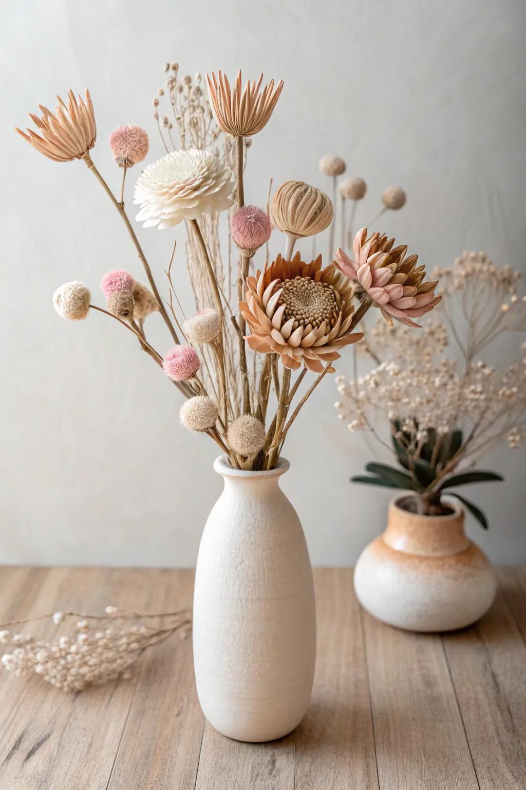 Elevate your decor with the art of clay: simple elegance meets natural beauty.