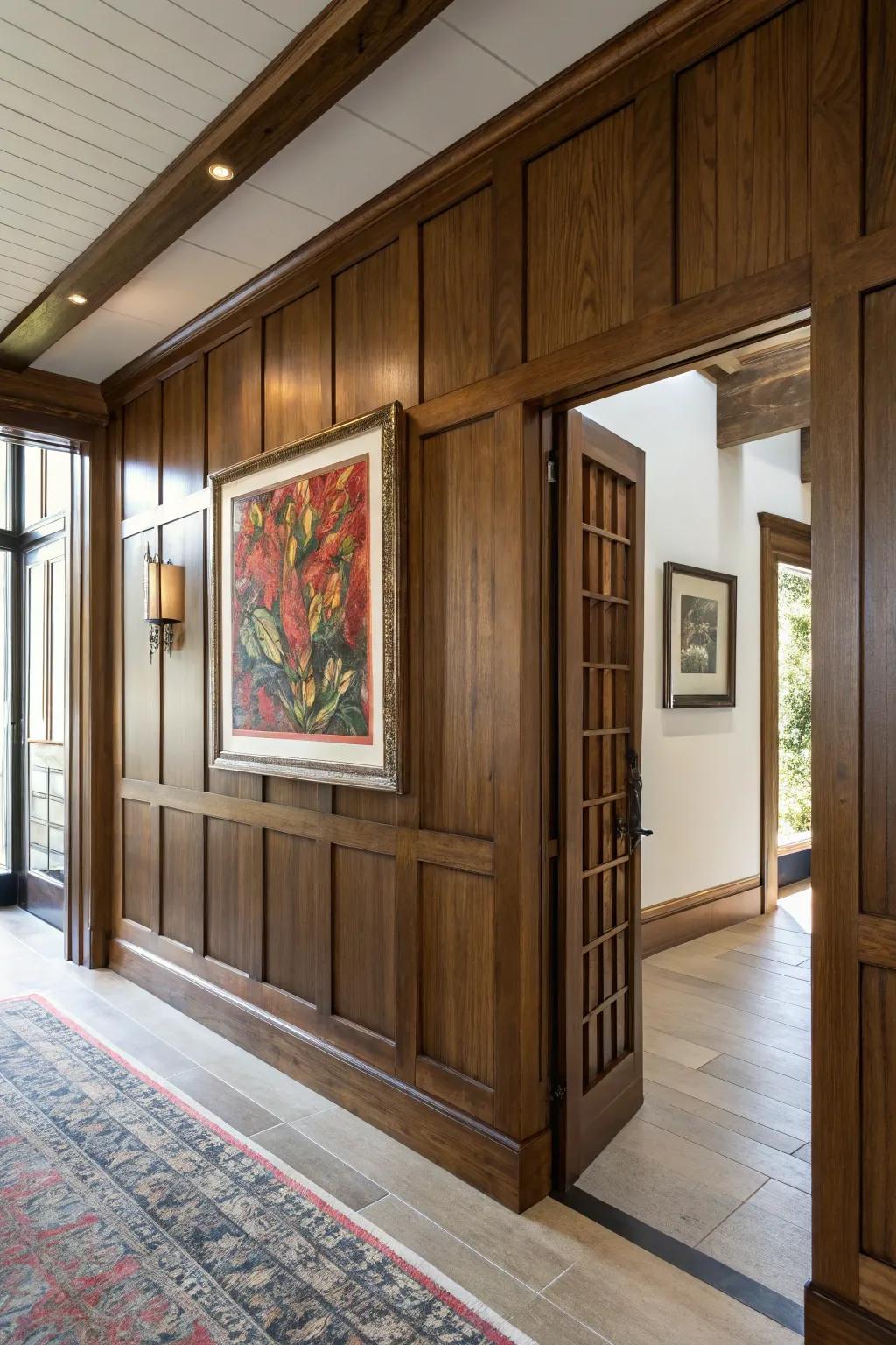 Elevate your entryway with art that speaks to your soul. #Craftsmanship #ArtisticEntryway
