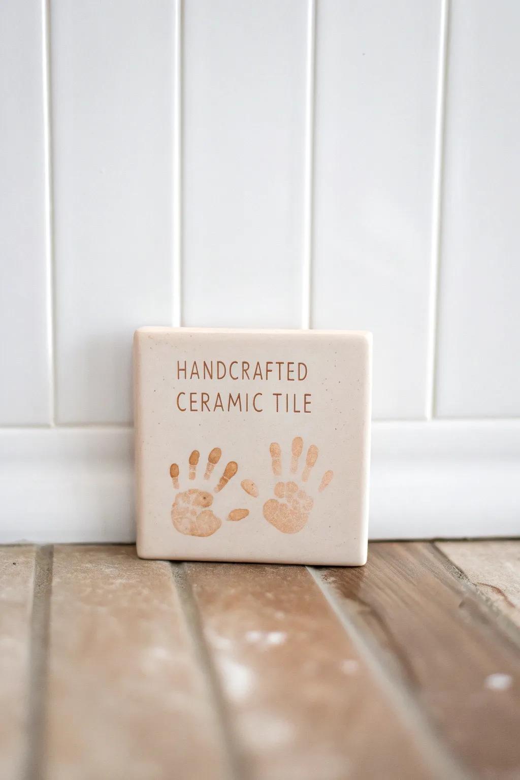 Capture memories in clay: A handcrafted story tile for your wall.