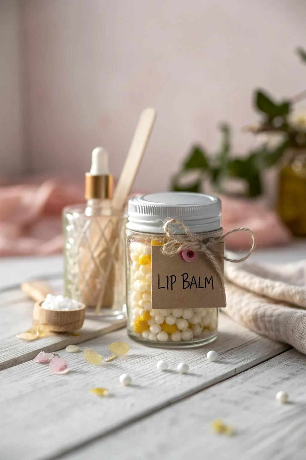 DIY Lip Balm Kit: A touch of self-care elegance in a jar.