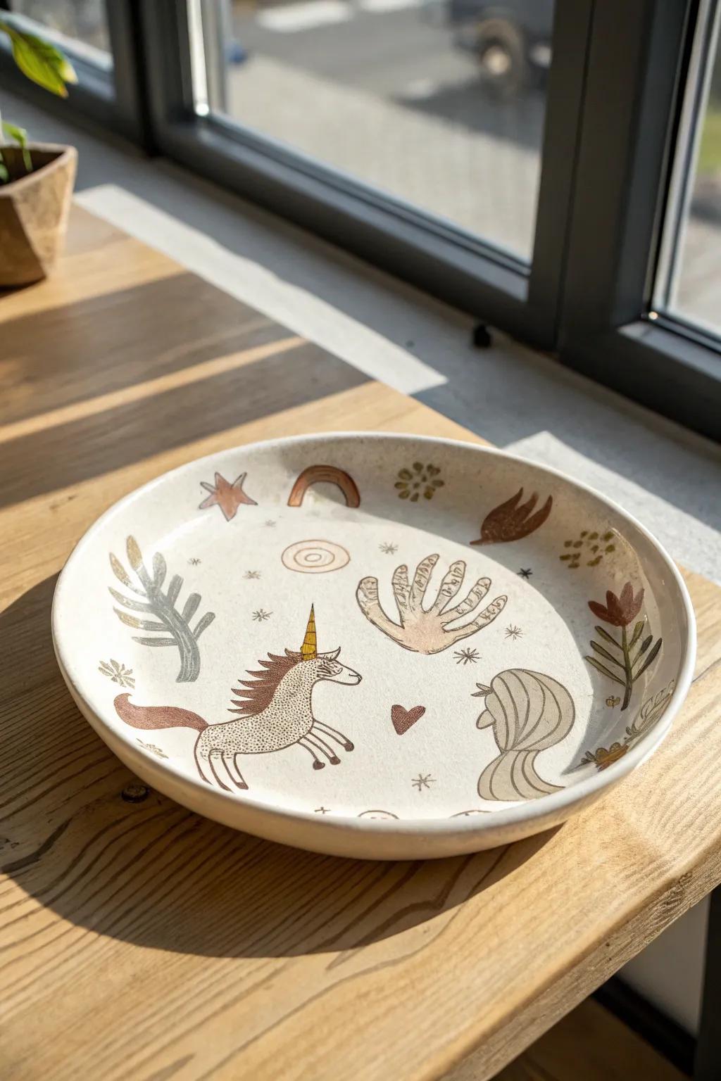 Enchant your table with mythical handprint potteryâwhere simplicity meets whimsy.