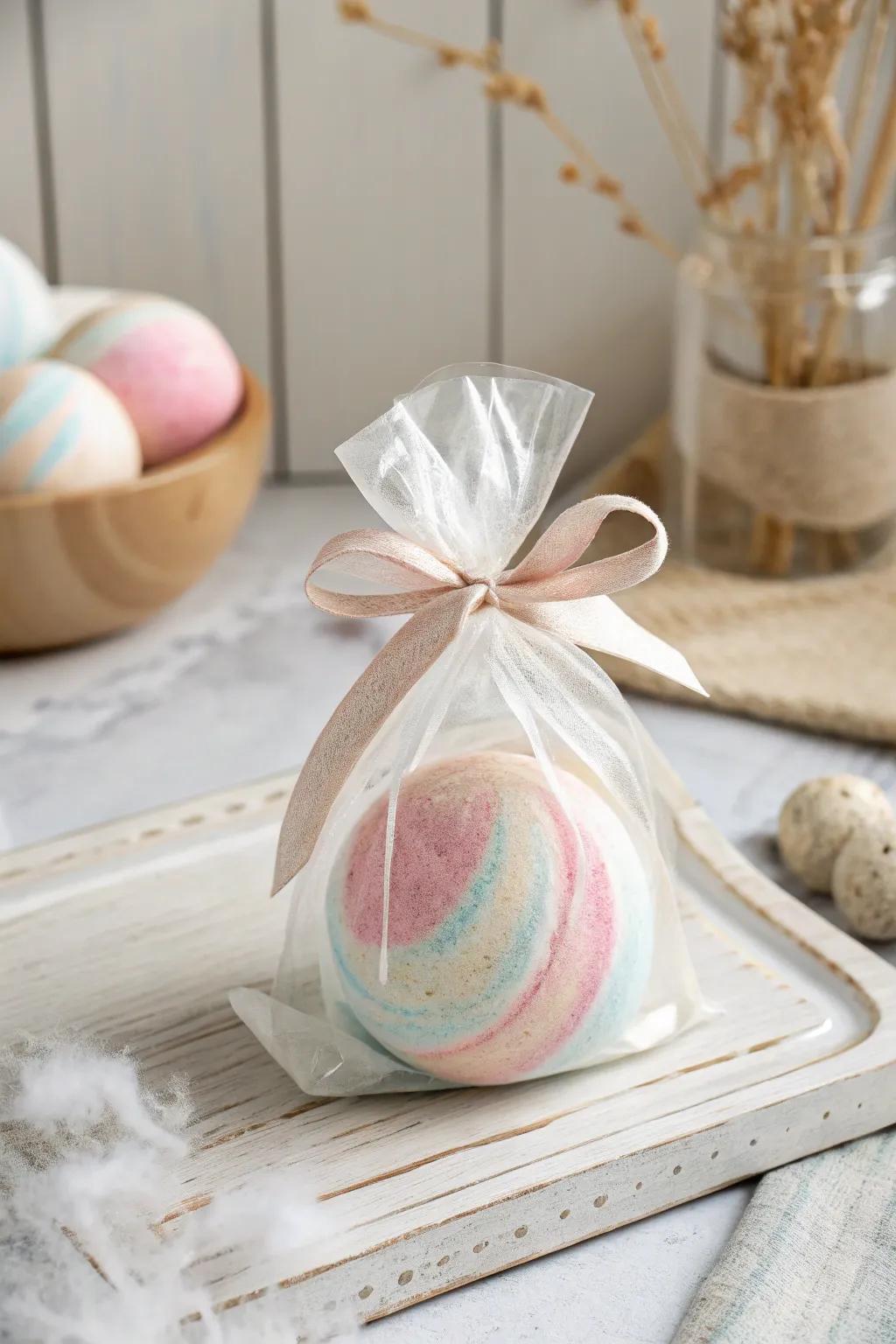 Showcase your bath bombs with transparent charm and a touch of elegance.