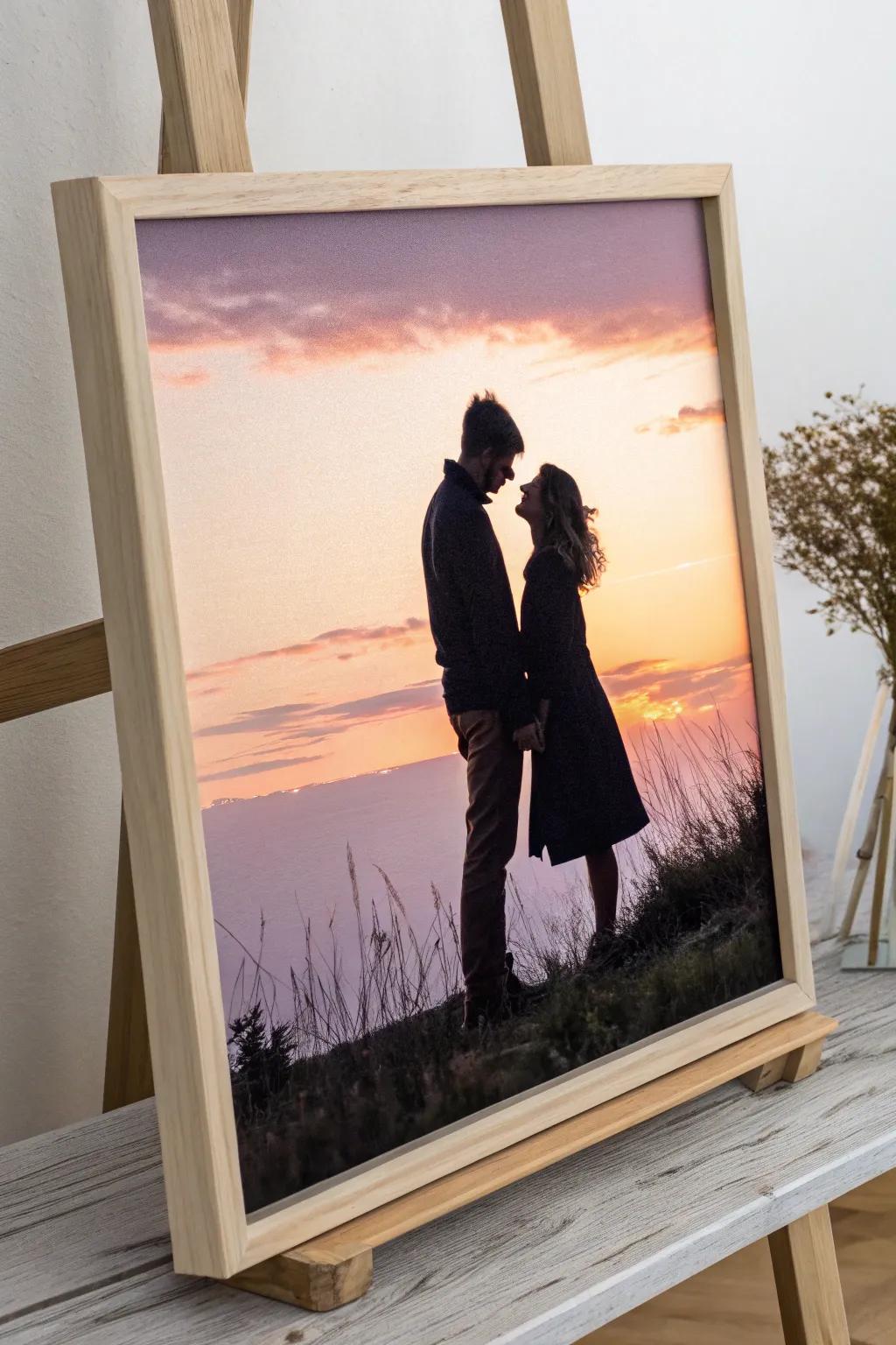 Capture love in silhouetteâperfect for that special anniversary gift.