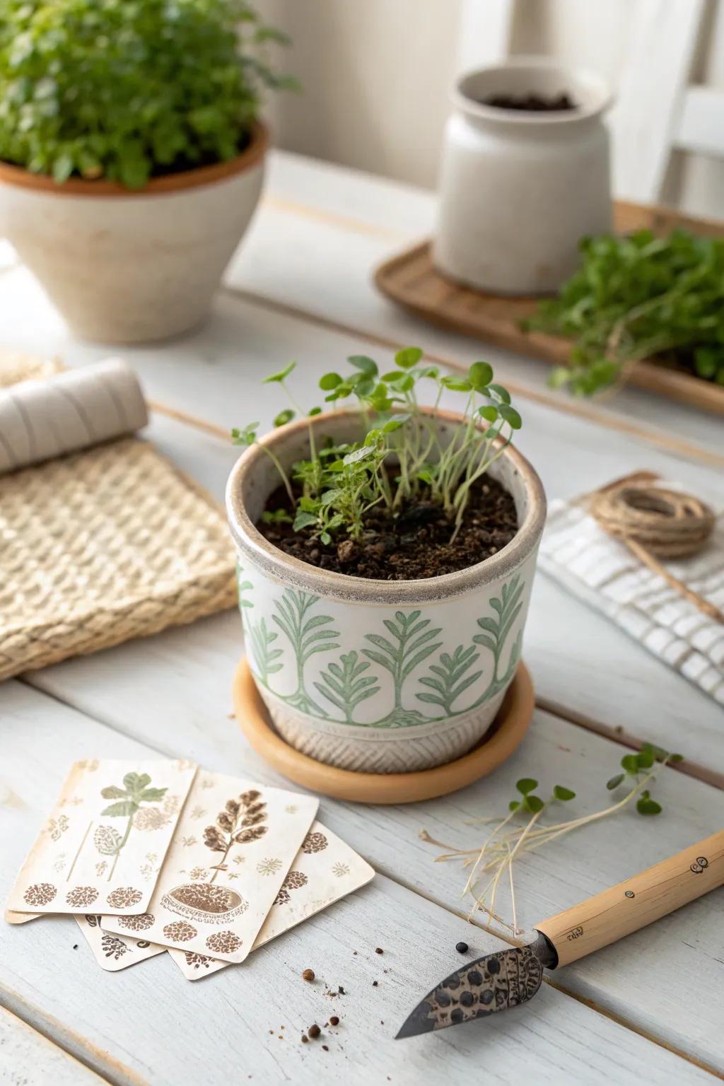 Nurture your friendship with a beautifully curated herb garden kit.