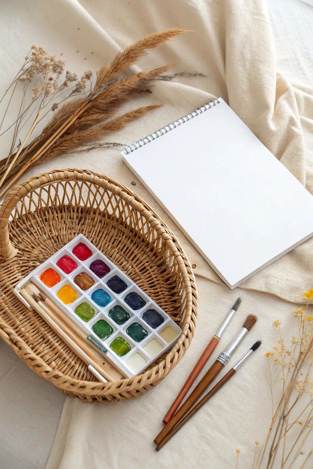Spark creativity with this beautifully curated watercolor gift setâperfect for a peaceful artistic adventure.
