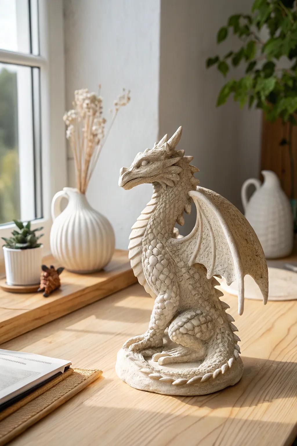 Unleash your creativity with DIY dragon sculpturesâwhere fantasy meets craftsmanship in minimalist elegance.