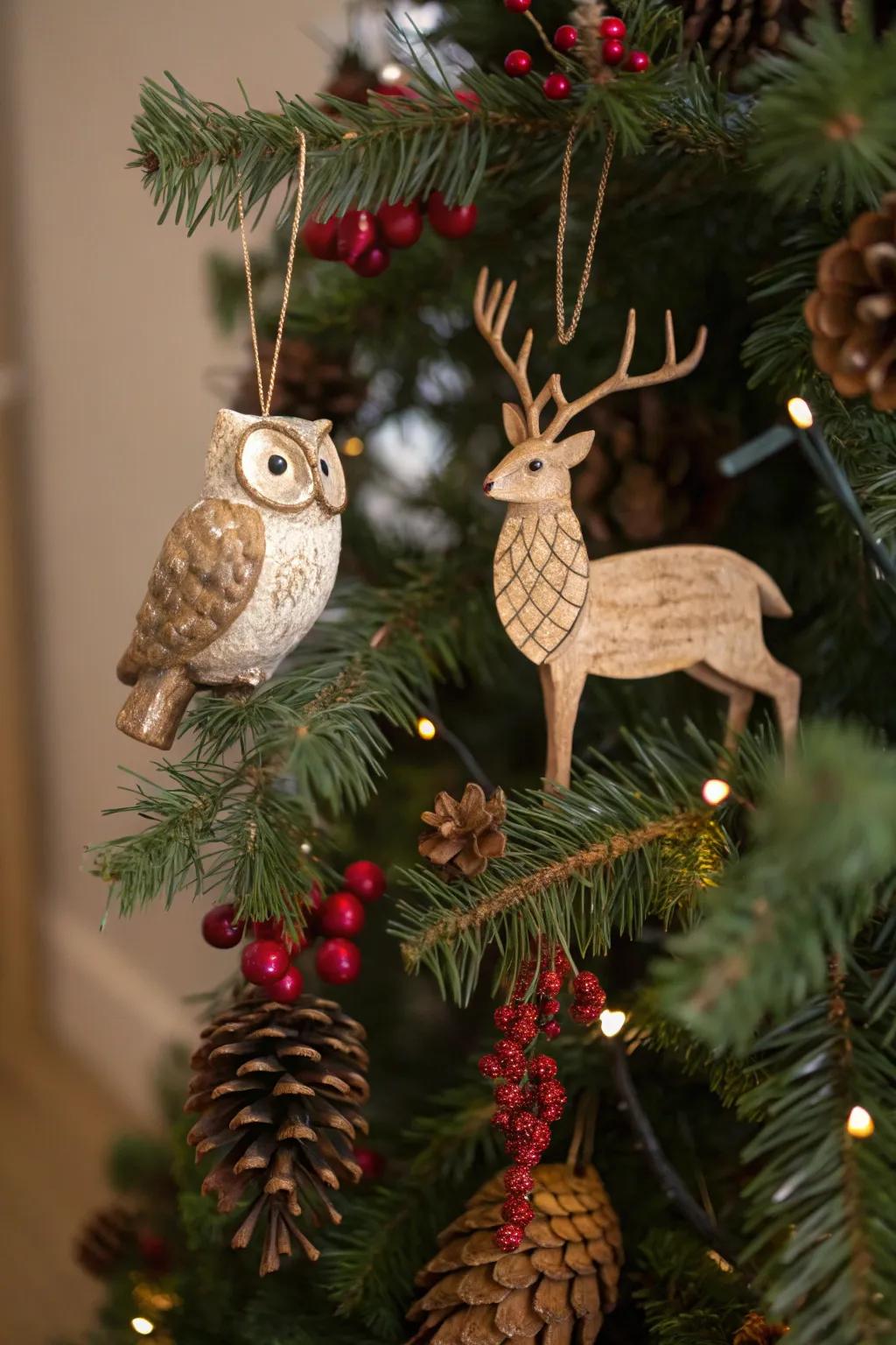 Woodland creatures add charm and character.