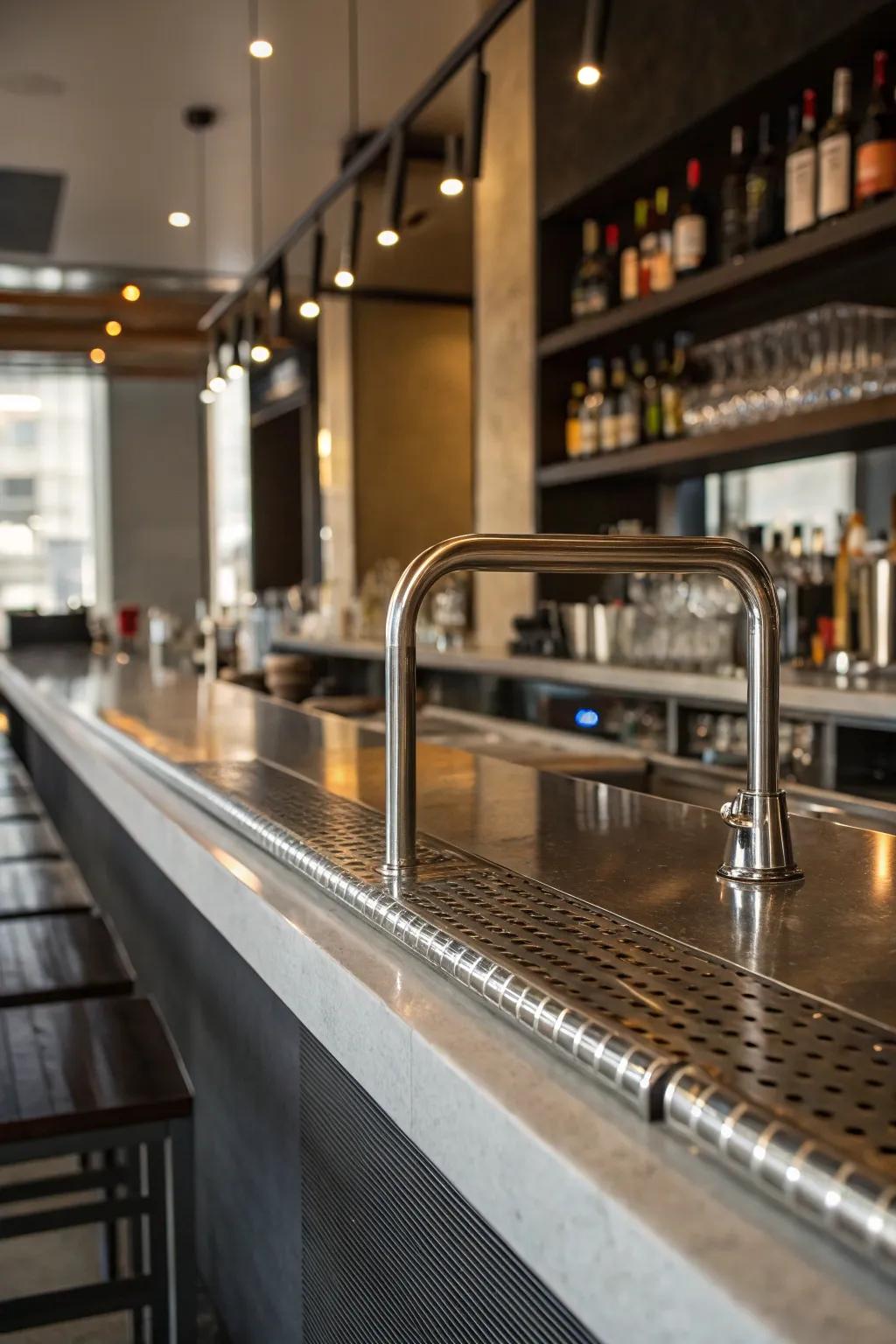 Sleek modern finishes exude sophistication and class.