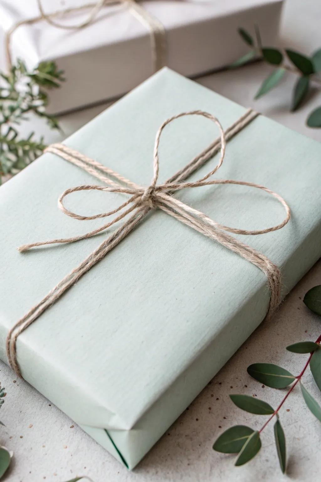 Unwrap elegance with minimalist charm.