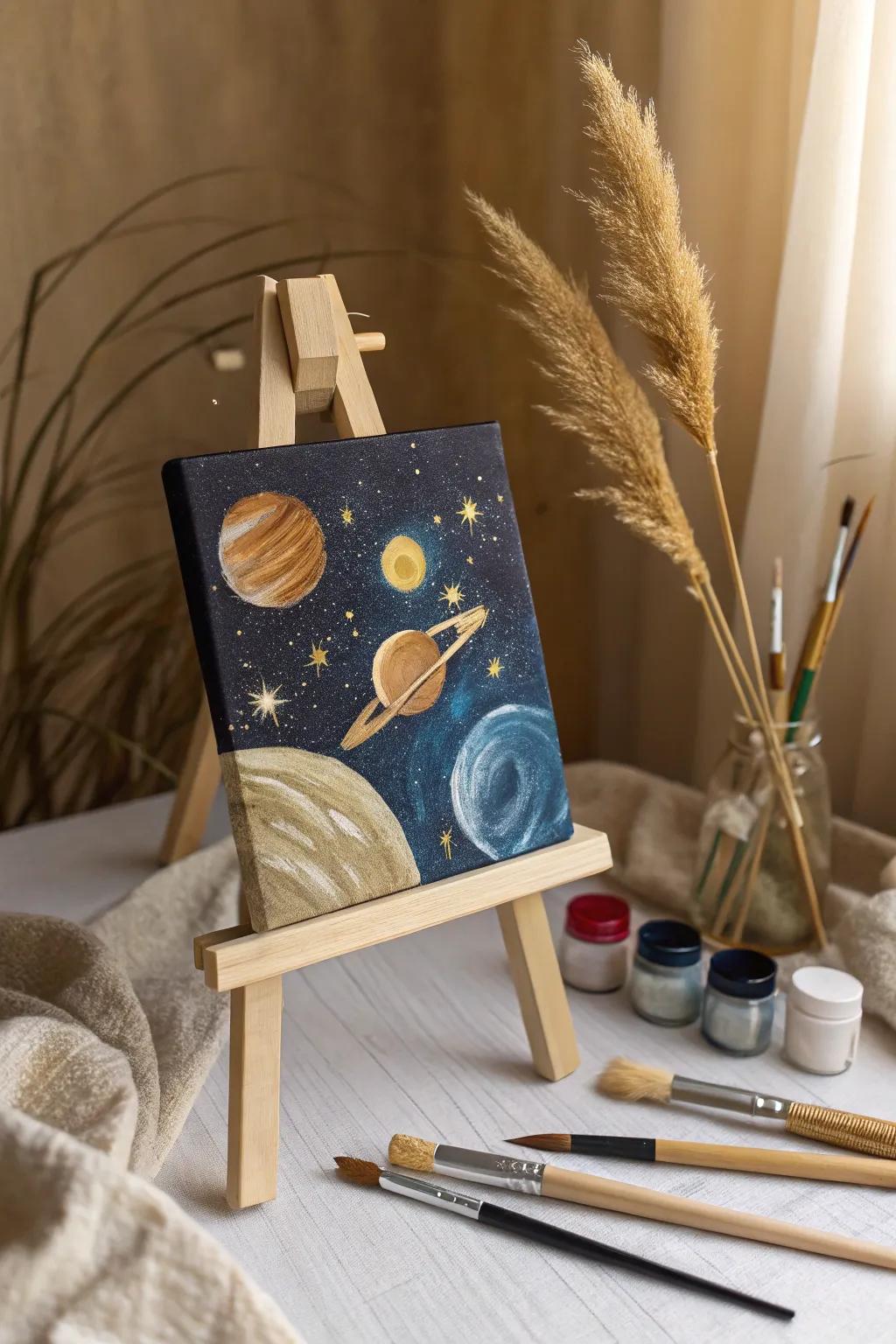 Unleash your inner artist with a touch of cosmic magic. â¨ð¨ #MinimalistArt #CosmicCreativity