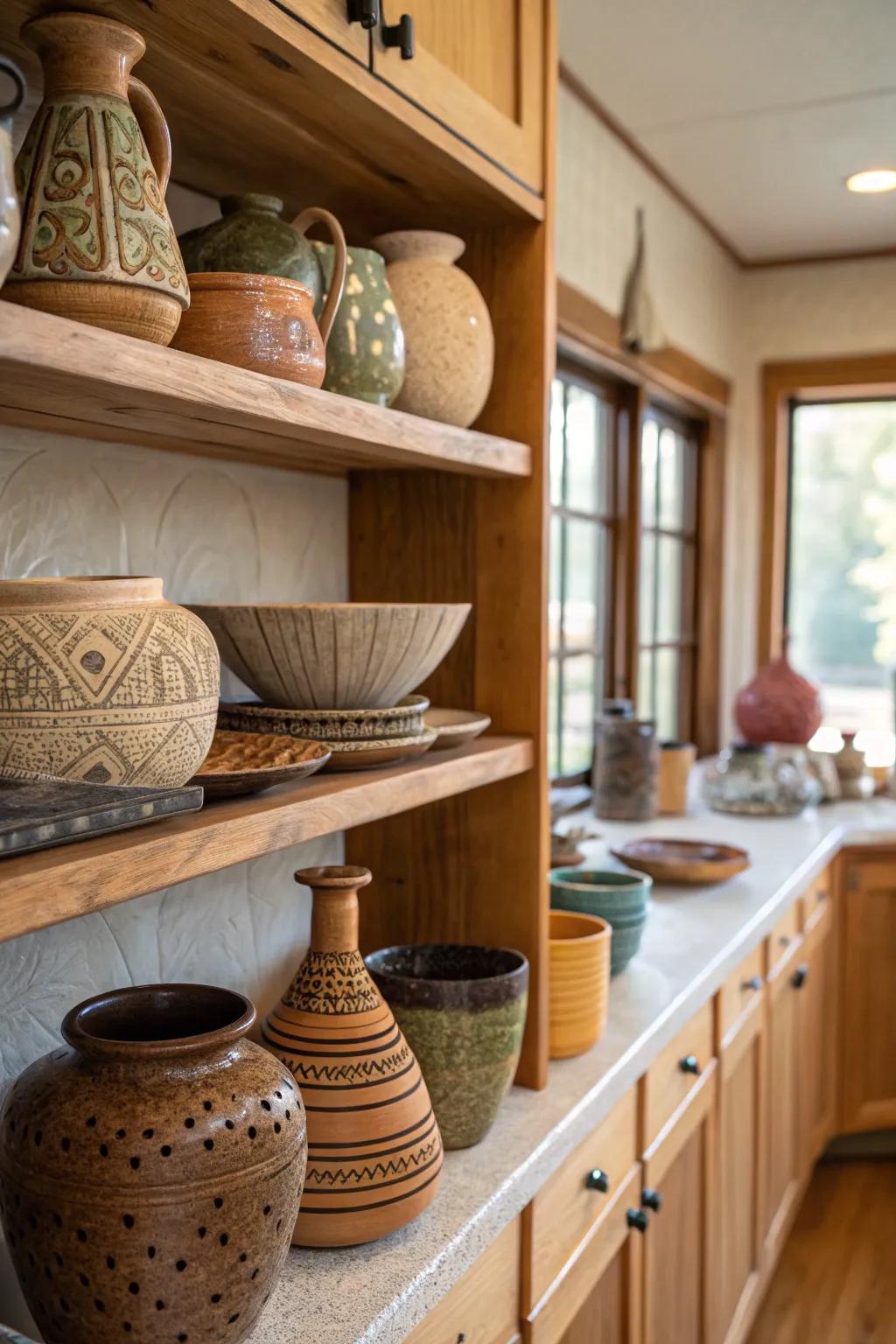 Handcrafted pottery for a unique and artistic touch.