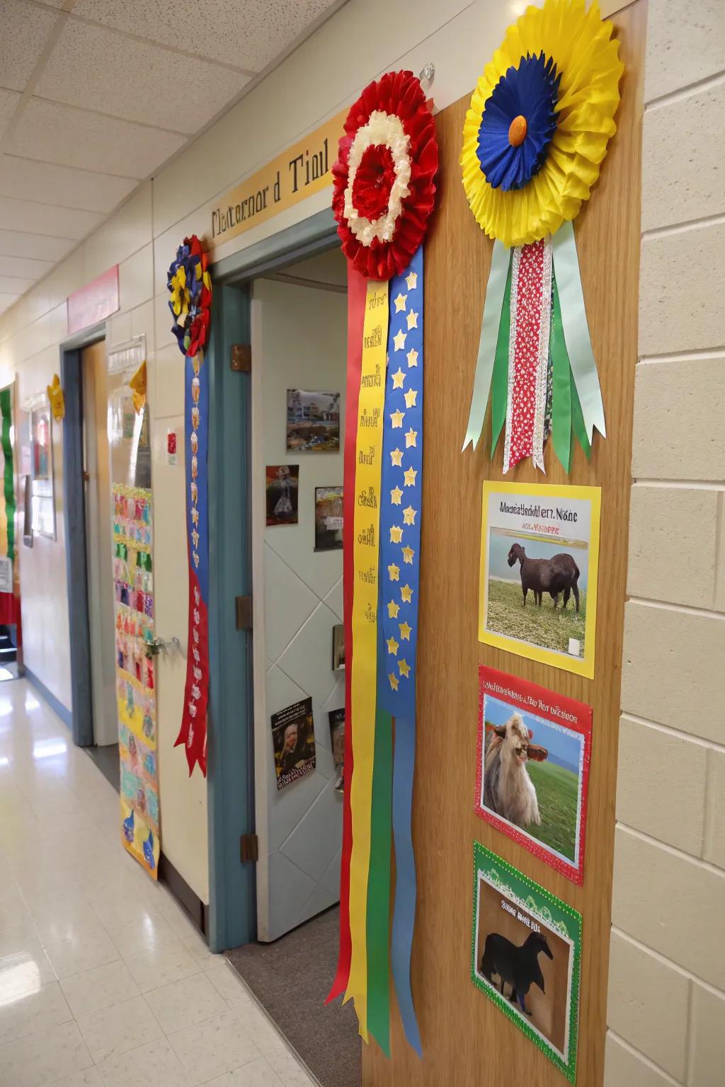 Country fair elements bring excitement and community to the classroom door.