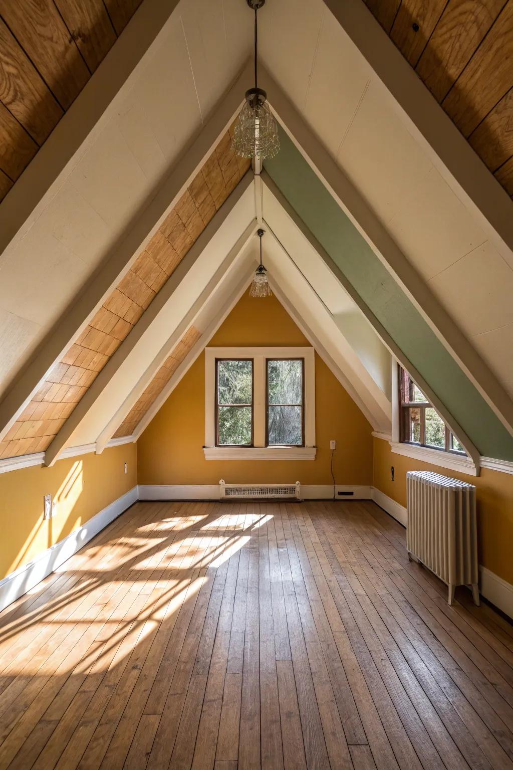 Emphasize architecture with dual-tone painting.