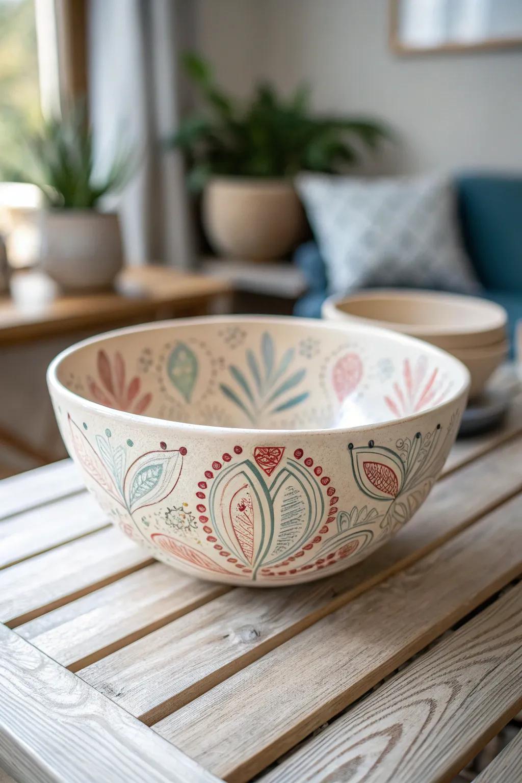Discover the art of hand-painted clay bowls and elevate your table setting with unique, personal touches.