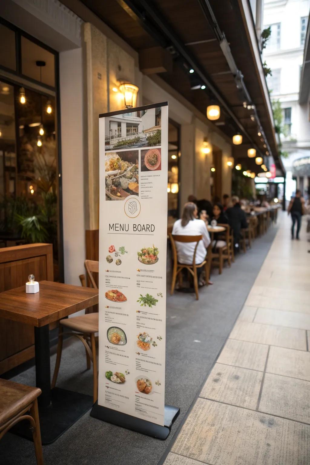 Vertical boards maximize space while adding visual interest.