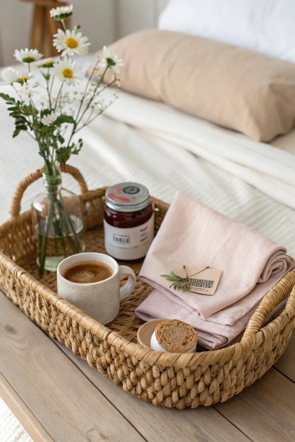 Start your day with a touch of elegance and warmth. ð¿â¨ #BreakfastInBed #ScandiBoho