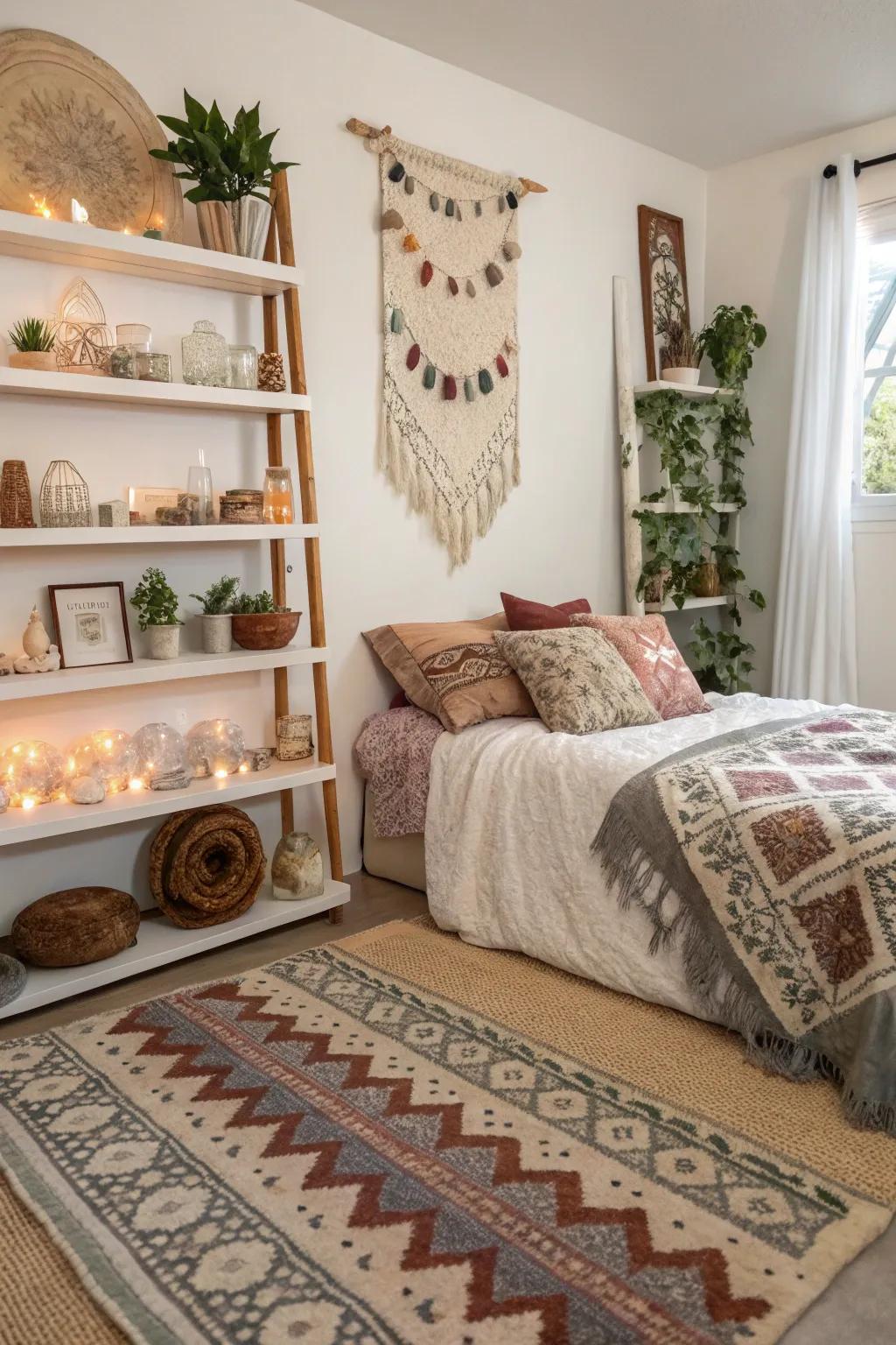 A personal collection displayed as decor adds meaning and style.