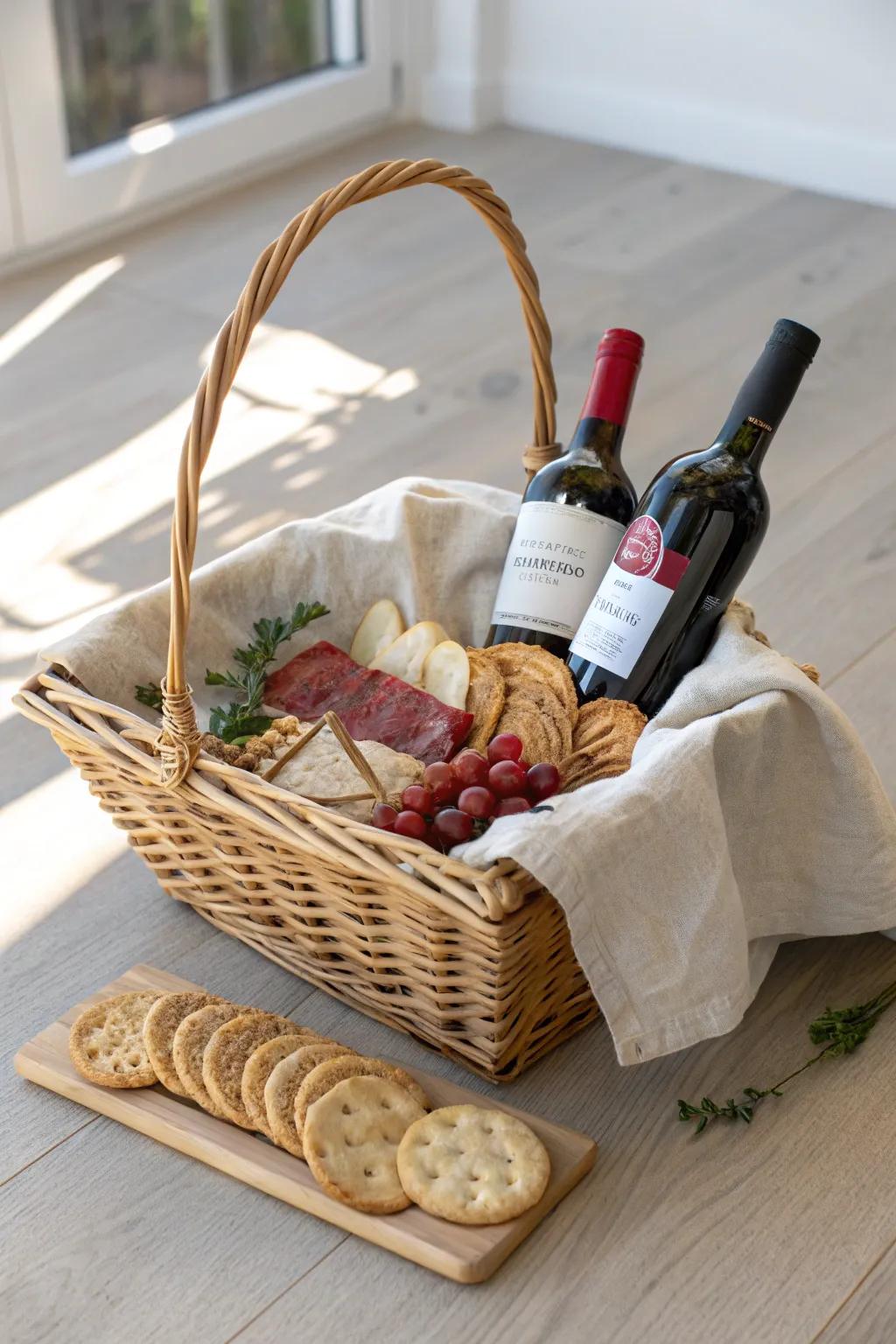 Elevate your anniversary with a touch of Scandinavian eleganceâwine and charcuterie, beautifully curated for a celebration to remember.