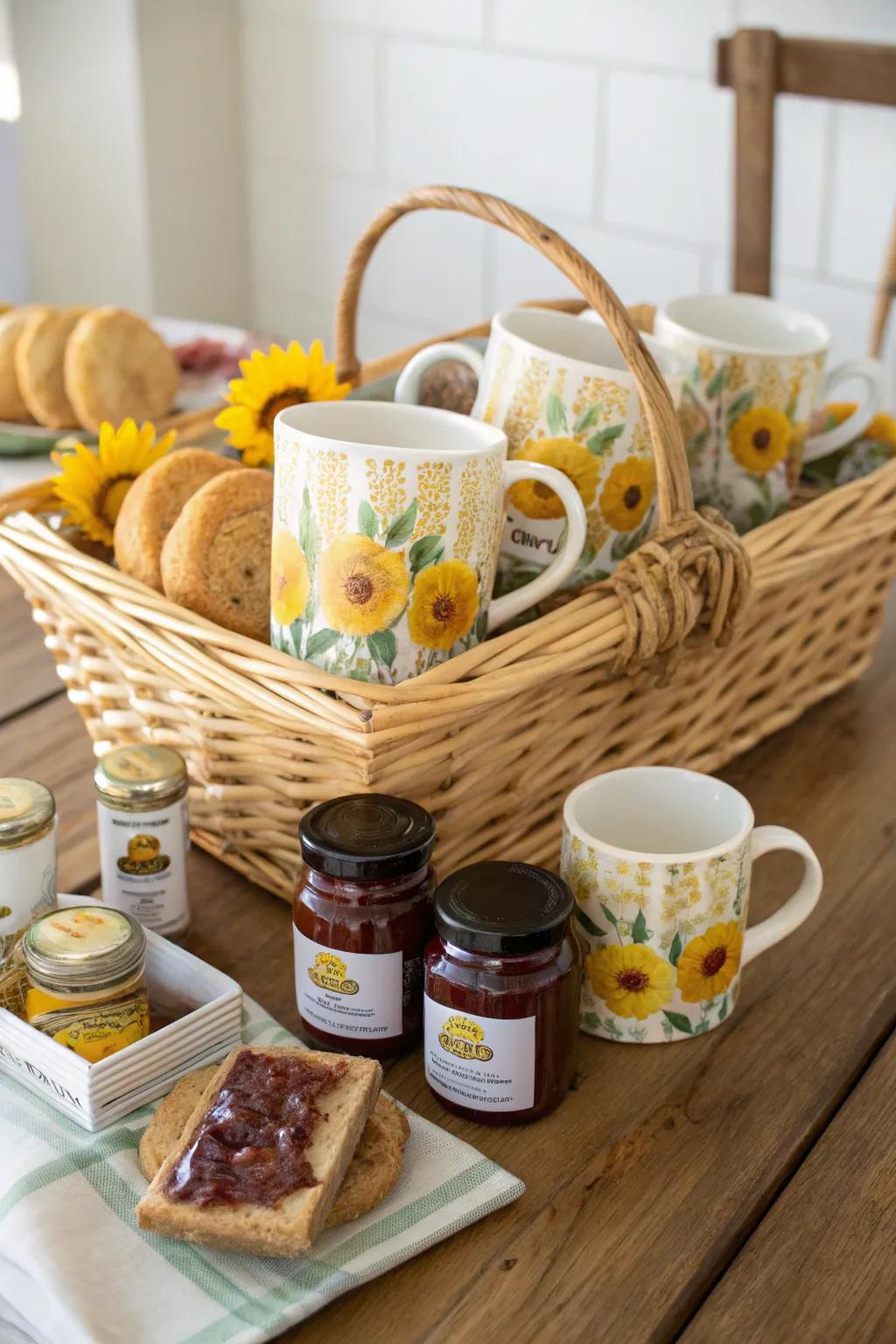 Enjoy a blissful sunflower morning.