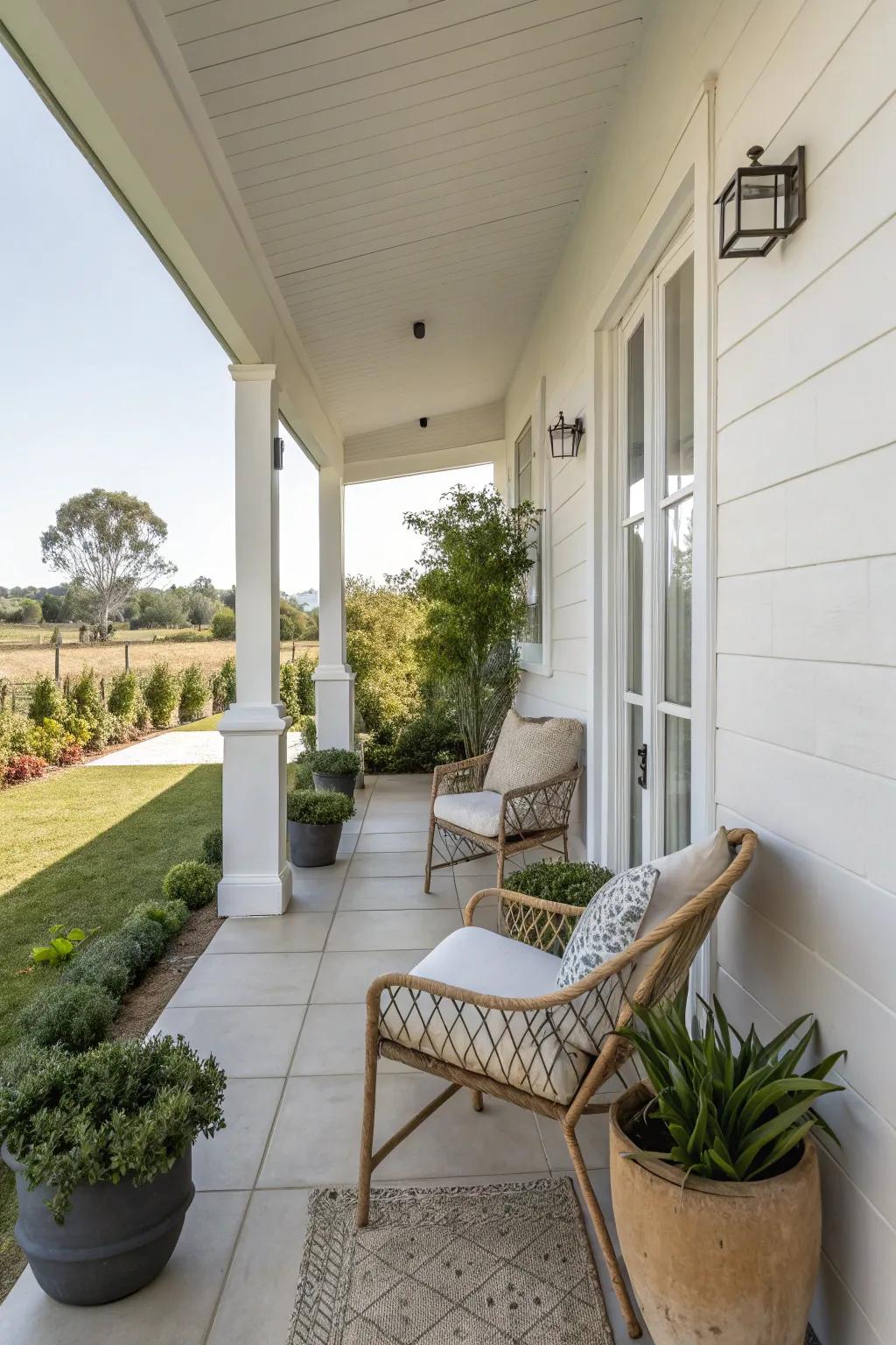 Simplicity can create an elegant and spacious feel.