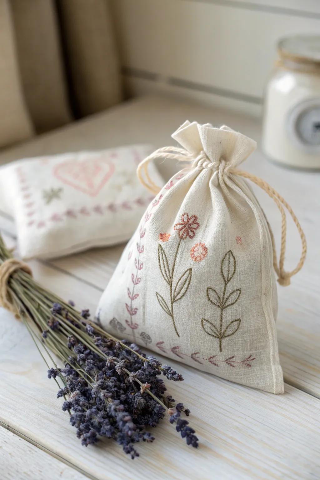 Elevate your gift-giving with handmade scented sachet bagsâwhere simplicity meets natural beauty.