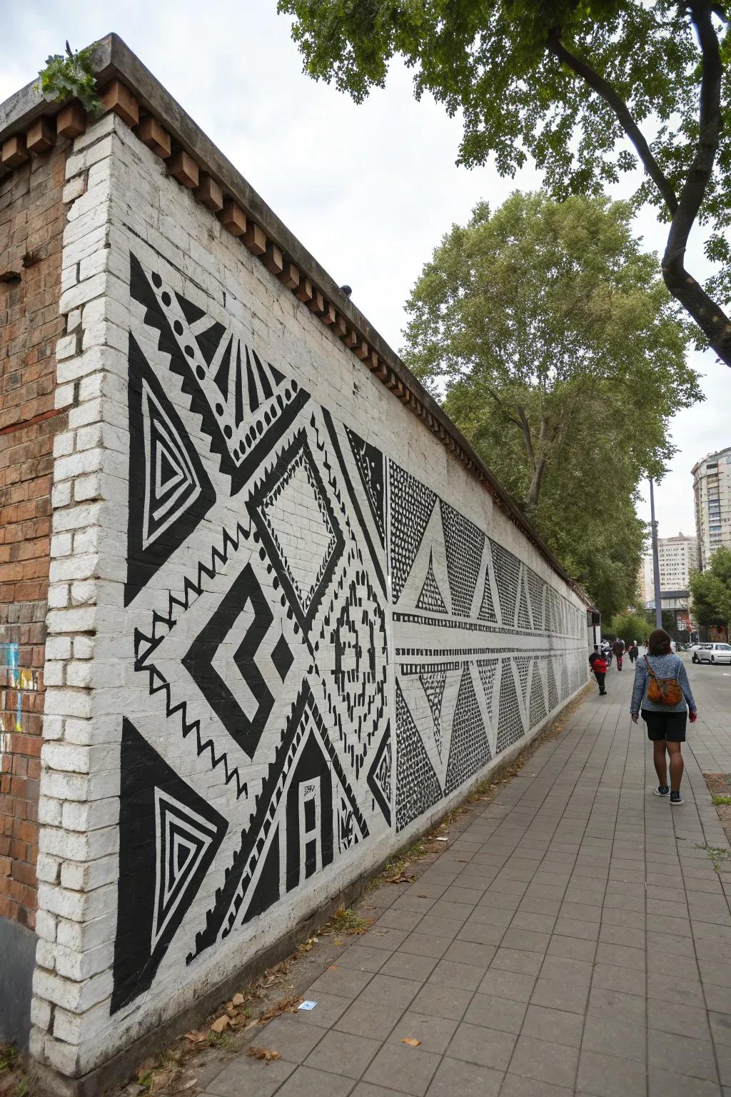 Geometric patterns add a sleek and modern touch.